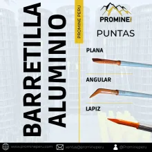 BARRETILLA . PUNTA PLANA . ALUMINIO . LIMA. PROMINE 