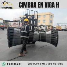 Cimbra en Viga H para Sostenimiento en Minería Subterránea