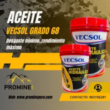 Aceite Vecsol Grado 68 para Equipos Hidráulicos Mineros