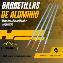 Barretillas de Aluminio para Manipulación en Minería Subterr