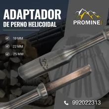 ADAPTADOR DE PERNO HELICOIDAL PARA LA MINERIA 25 MM PERÚ