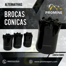 BROCAS CONICAS MINERIA 41 MM LIMA 