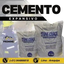 CEMENTO EXPANSIVO . PROMINE . PRODUCTO DE MINA 