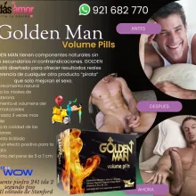 GOLDEN MAN tienen componentes naturales sin efectos Aumento 