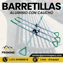 BARRETILLA CON PUNTA PLANA . ALUMINIO . LIMA . ENVIOS