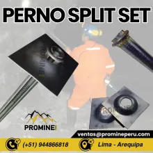 SPLIT SET . PERNO PARA MINA . LIMA 