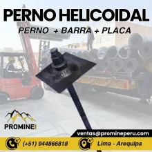 PERNO HELICOIDAL . LIMA . ANCLAJE DE ROCA 