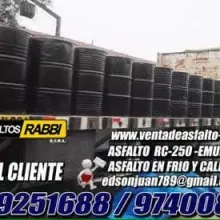 OFREZCO ASFALTO RC-250 CEMENTO ASFALTICO PEN 85 100 ASFALTOS