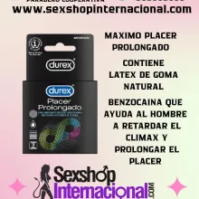 PRESERVATIVOS DUREX PLACER PROLONGADO CAJA 3 UN