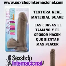 AU NATUREL 20CM SENSA FEEL DILDO CHOCOLATE