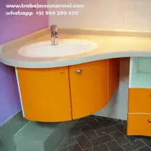 Koris superficie solida termoformado