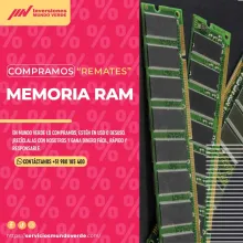 COMPRAMOS MEMORIAS RAM 