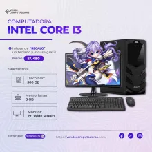 PC Core i3 con todo listo y entrega inmediata