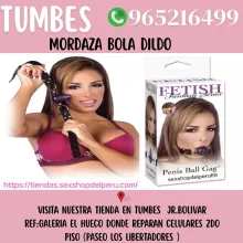 MORDAZA DE BOLA CON FORMA DE PENE DE FANTASÍA FETICHISTA 