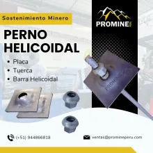 PERNO HELICOIDAL PARA TUNELES Y GALERIAS - PROMINE 