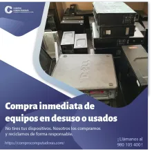 COMPRAMOS EQUIPOS EN DESUSO 