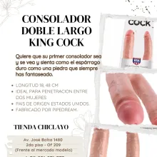 CONSOLADOR DOBLE LARGO KING COCK