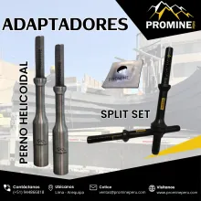 ADAPTADOR DE SPLIT SET Y PERNO HELICOIDAL PROMINE Acople