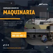COMPRAMOS MAQUINARIAS