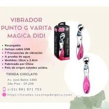 VIBRADOR PUNTO G VARITA MAGICA DIDI