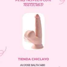 A-CONSOLADOR KING COCK PLUS TRIPLE 6 CON TESTICULO