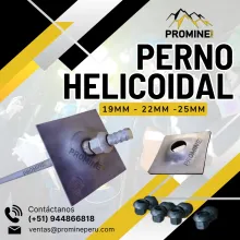 PERNO HELICOIDAL PROMINE SOSTENIMIENTO EN MINA 