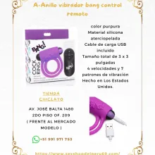 A-Anillo vibrador bang control remoto