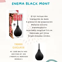 ESTIMULADOR LIMPIEZA ENEMA BLACK MONT