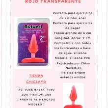  CONSOLADOR MISS SWEET 2 ROJO TRANSPARENTE