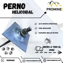 PERNO HELICOIDAL - ALTO SOPORTE ESTRUCTURAL 