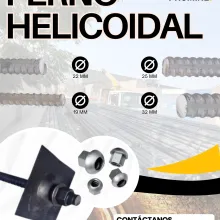 PERNO HELICOIDAL - SOPORTE EN MINA 