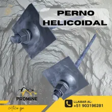 PERNO HELICOIDAL - PARA SOSTENIMIENTO EN MINA 