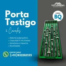 Porta testigo BQ 6 canales para almacenamiento de núcleos