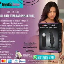 Plug Special Anal Stimulation Vibrador Pretty Love Negro Plu