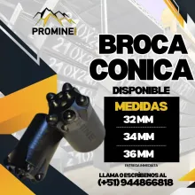 BROCA CONICA - 7 BOTONES PARA LA MINA 
