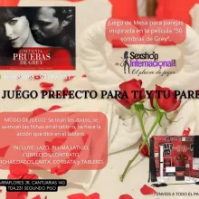 JUEGO EXITANTE DE MESA PARA PAREJAS 50 PRUEBAS DE GREY