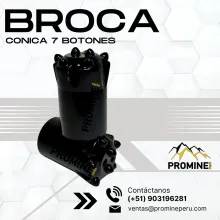 BROCA CONICA 7 BOTONES 