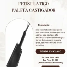 FETISH LATIGO PALETA CASTIGADOR