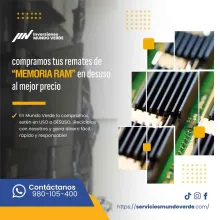 TIENES MEMORIAS RAM QUE NO USAS LO COMPRAMOS 