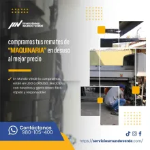 TIENES MAQUINARIAS LO COMPRAMOS 