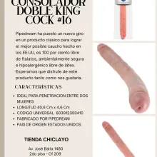CONSOLADOR DOBLE KING COCK 16