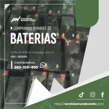 TIENES BATERIAS EN DESUSO LO COMPRAMOS 