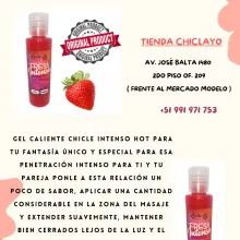 LUBRICANTE SABOR FRESA INTENSA