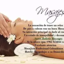 Experta masajista profesional colombiana 