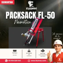 PACKSACK NEUMÁTICA FL50 EQUIPO PARA INDUSTRIA MINERA 