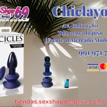 A-VIBRADOR ICICLES VIDRIO AZUL N 85