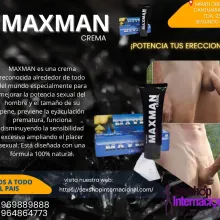 MAXMAN CREMA-AGRANDA TU PENE Y POTENCIA TUS ERECCIONES- LIMA