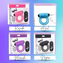 A-Anillo vibrador bang control remoto