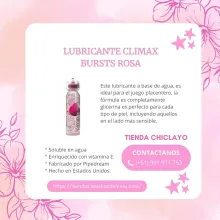 LUBRICANTE CLIMAX BURSTS ROSA