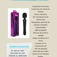 VIBRADOR VIBEN VARITA MASAJEADOR NEGRO